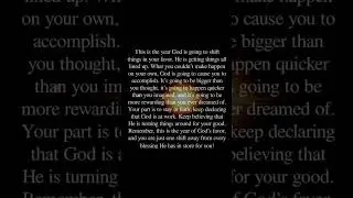 This is the year God is going to shift things in your favor #godquotes #shorts