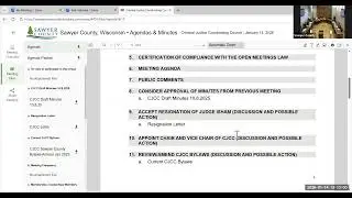 Criminal Justice Coordinating Council 2026 01 14
