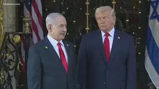 LATEST: Israel PM Netanyahu meets with Trump at Mar-a-Lago resort, starting with warm greetings