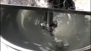 jacketed cooking mixing kettle with high shear scraper mixer