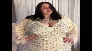 Fatty ssbbw model show different dresses for plus sizes 