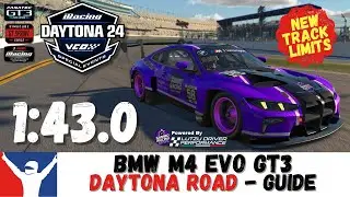 iRacing BMW GT3 Daytona Guide - 1:43.0 - Daytona Road BMW M4 GT3 track Guide