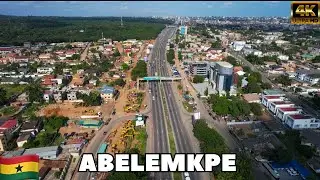 ABELEMKPE, One of Accra’s Beautiful Neighborhoods | 4k Drone View