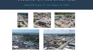 Retail, Industrial For Lease | 2559-2575 Fowler St, Fort Myers, FL | CRE Video | Video by VidTech