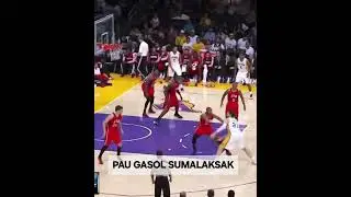 PAU GASOL SLAM DUNK #paugasol #slamdunk #basketball #lakers