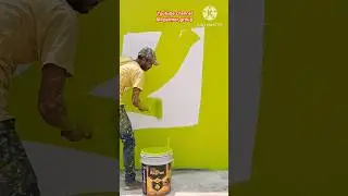 Asianpaints APEX ULTIMA PROTEK Lomon Souffle Colour apply 1st cote #shorts #viral #painting #wall