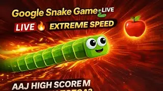 Google Snake Game LIVE 🐍 | Aaj High Score Tootega 🔥 #shortsfeed #shortslive #snake