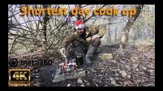 Shortest day Christmas cook up with the TJM metalworks mini grill and making bushcraft tongs