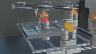 HEISHA D300 drone dock for firefighting drone with automated Fire Suppression Ball Replacement