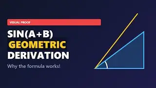 Visual Proof: Sin(a+b) and Cos(a+b) Formula Derivation | Trigonometry