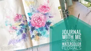 Journal With Me | Hobonichi Watercolor Floral Spread