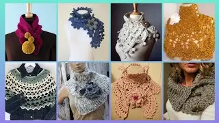 Impressive Elegant outstanding crochet pattern of handmade neck scraft outfits designs ideas