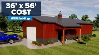 Pole Barn Garage Cost: 36&rsquo; x 56&rsquo; x 12&rsquo;