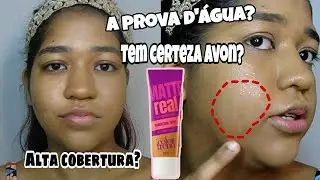 TESTEI A NOVA BASE DA AVON MATTE REAL | TESTE DE &Aacute;GUA E FOGO HAHAHAH