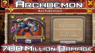 700,000,000 Damage on Hardest Archdemon~ Castle Clash