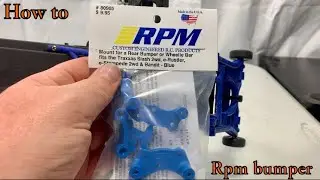 How to Install a Rpm Bumper on Traxxas 2wd RC