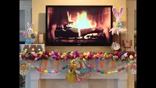 Easter Fireplace Mantel Decorating & Styling