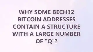 Why some bech32 bitcoin addresses contain a structure with a large number of 