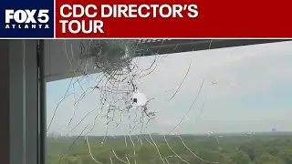 CDC director tours bullet-riddled Atlanta campus | FOX 5 News