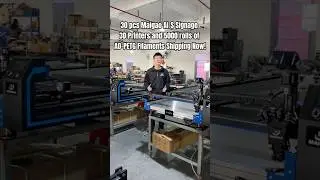 30 pcs Maigao AI-S Signage 3D Printers and 5000 rolls of AD-PETG Filaments shipping now!