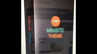 Minisite WP Theme