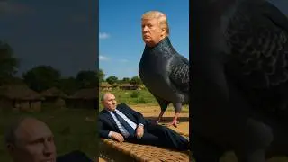 Donald Trump Giant Pigeon Funny Scene | Trump vs Putin Satire | Viral Meme 2025
