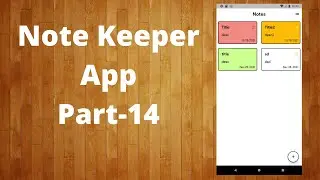 Flutter moor(drift) tutorial - Building NoteKeeper App from scrach | Updating list bacground color
