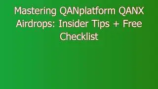 Claim Free QANplatform QANX Airdrop  |  Discover QANplatform QANX Airdrop Exchange Options