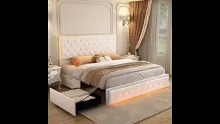 Sibeds W802 Series LED Storage Drawer Bed - Complete Assembly Video