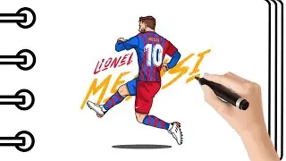 Como Dibujar a LIONEL MESSI paso a paso FACIL | Mapi Art TV.