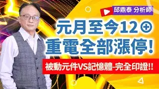 理周TV-20260114盤後-邱鼎泰 鼎泰瘋台股／元月至今12&oplus;重電全部漲停!被動元件VS記憶體-完全印證!!