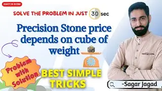 Precision Stone price depends on cube of weight | Ratio | Variation | CA foundation Business maths