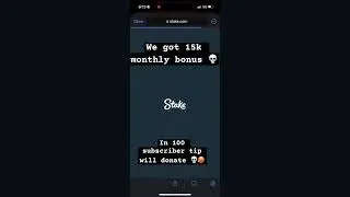 Monthly bonus in stake platinum 2 how much you get 150000?? 100 subscribe kro tip to 10 subscribers