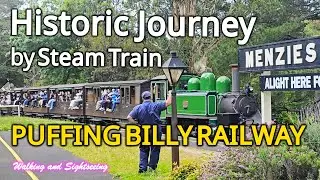 Puffing Billy Railway Steam Train Journey | Lakeside to Belgrave Station🚂 Dandenong Ranges Australia
