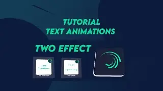’'Quick Tutorial'' Text Animation in Alight Motion