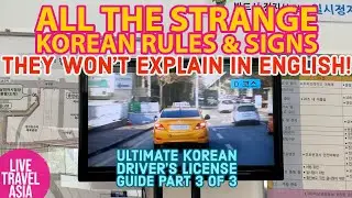 MUST KNOW in ENGLISH! Korean Driver's License Road Test Rules & Signs they Don't Explain