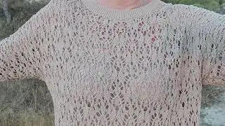 Модна ажурна безрукавка. Загальний вигляд завершеної ажурної безрукавки.
