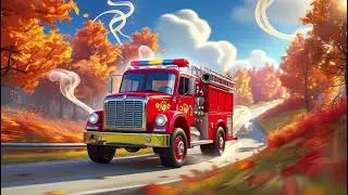 🚒🍂 The Fire Truck and the Autumn Blaze | Nursery Rhymes & Kids Songs 🎶