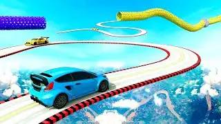 Impossible GT Racing Car Stunts 2020 Android Gameplay Walkthrough, iOS, Read, Yellow Car #2