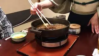 京都モリタ屋にてすきやき/Sukiyaki in Kyoto Morita-ya
