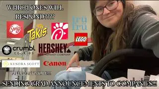 sending grad announcements to companies (only 5 responded..)