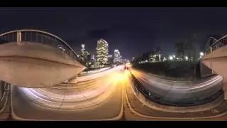 Experience an LA Overpass Time Lapse in 360 VR Stock Video from Storyblocks Video
