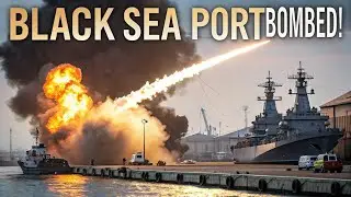How Ukraine Bombed Main Black Sea Port for Hours-150kg Warheads Meet $20B Main Port, Shadow Ships