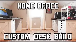 Custom Built-in Desk // Home Office Work Space