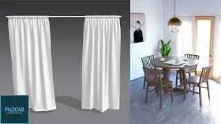 Marvelous Designer - Easy Modeling A Curtain | for 3ds Max with Materials