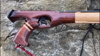 “Whyte cliff” another wooden Euro pipe speargun