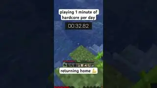 playing 1 minute of minecraft hardcore per day (21)