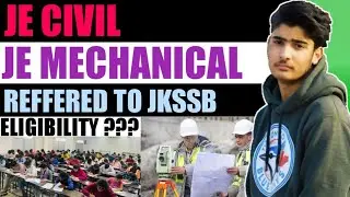 JE CIVIL POSTS || JE MECHANICAL POSTS || JKSSB POSTS || ROYALACADEMY