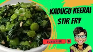 5 Minutes Easy Mustard Greens Stir Fry Recipe in Tamil
