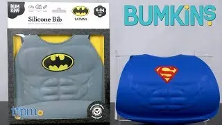 Silicone Bib Batman & Superman from Bumkins